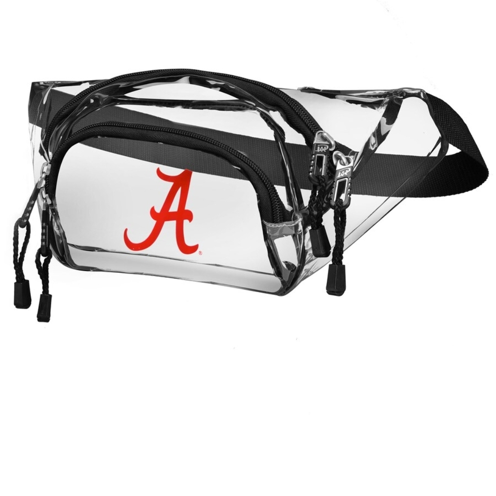 Alabama Clear Fanny Pack with Red Logo